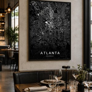 Atlanta map wall art — Listing image 05 — whatyouget