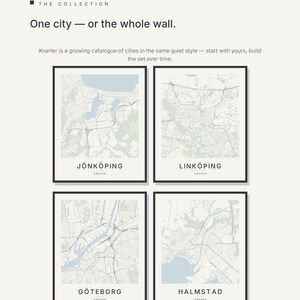 Jönköping map wall art — Listing image 07 — gallerywall