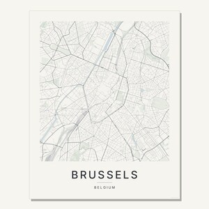 Brussels map wall art — Listing image 03 — flat