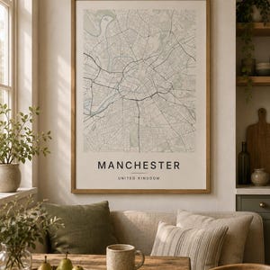 Manchester map wall art — Listing image 06 — sizes
