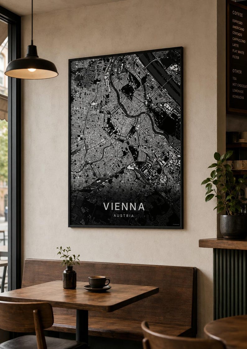 Vienna map wall art — Listing image 07 — gallerywall