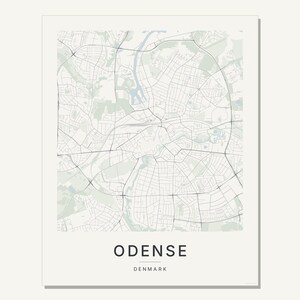 Odense map wall art — Listing image 03 — flat