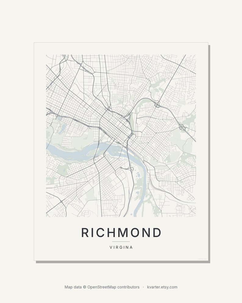 Richmond map wall art — Listing image 09 — brand