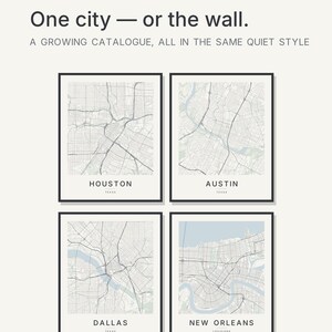 Houston map wall art — Listing image 07 — gallerywall