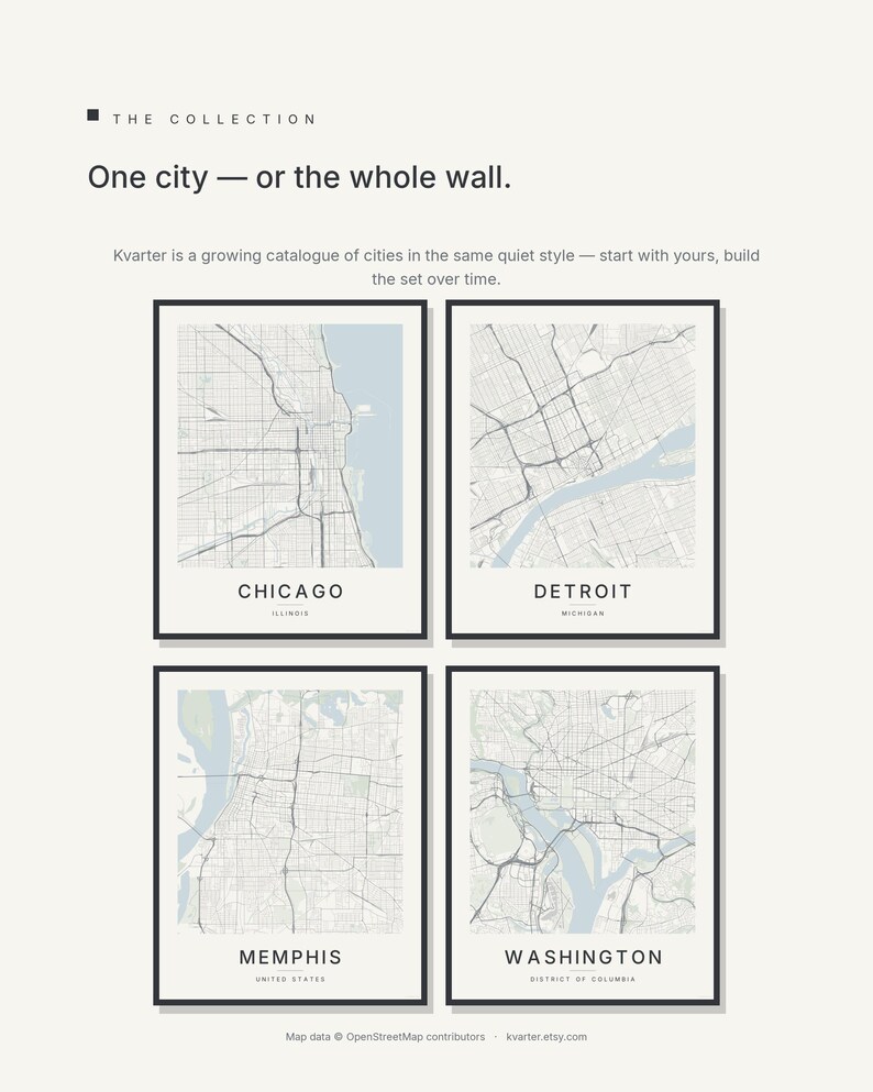 Chicago map wall art — Listing image 09 — brand