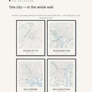Charlotte map wall art — Listing image 07 — gallerywall