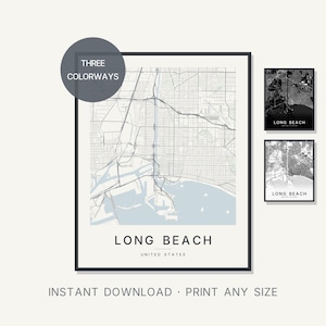 Long Beach map wall art — Listing image 01 — hero