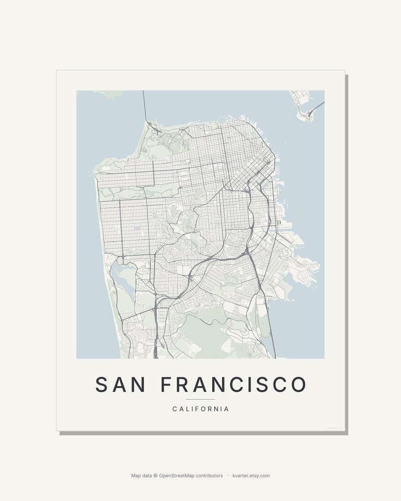 San Francisco map wall art — Listing image 09 — brand