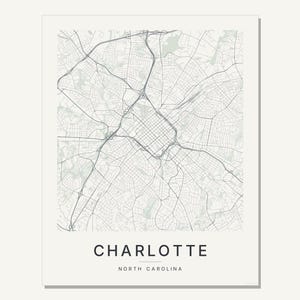 Charlotte map wall art — Listing image 03 — flat