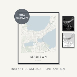 Madison map wall art — Listing image 01 — hero