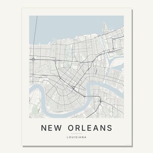 New Orleans map wall art — Listing image 03 — flat
