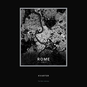 Rome map wall art — Listing image 08 — hero dark