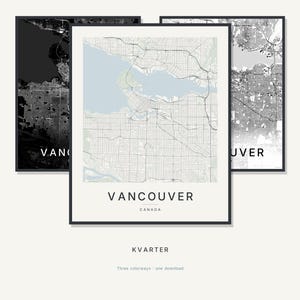 Vancouver map wall art — Listing image 01 — hero