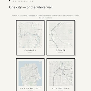 Calgary map wall art — Listing image 07 — gallerywall