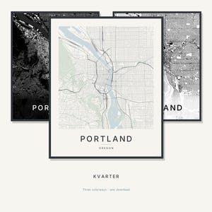 Portland map wall art — Listing image 01 — hero