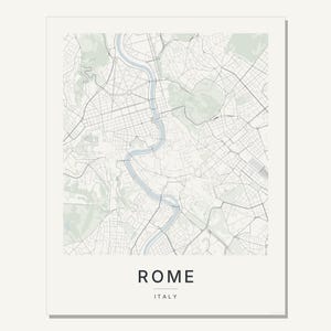 Rome map wall art — Listing image 03 — flat