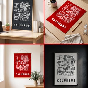 Columbus map wall art — Listing image 02 — rooms