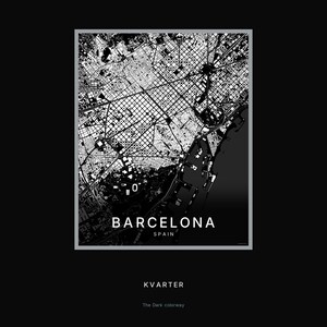 Barcelona map wall art — Listing image 08 — hero dark