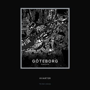 Gothenburg Map Print, Wall Art, Printable, Digital Download, Minimalist City Map, Scandi Poster, Housewarming Gift image 8