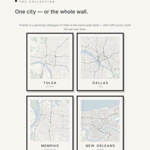 Tulsa map wall art — Listing image 07 — gallerywall