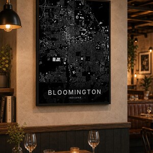 Bloomington map wall art — Listing image 05 — whatyouget
