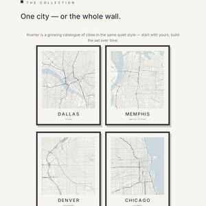 Dallas map wall art — Listing image 07 — gallerywall