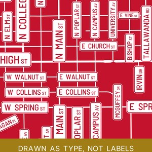 Oxford map wall art — Listing image 06 — platecraft