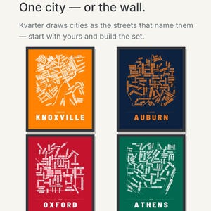 Knoxville map wall art — Listing image 09 — theline