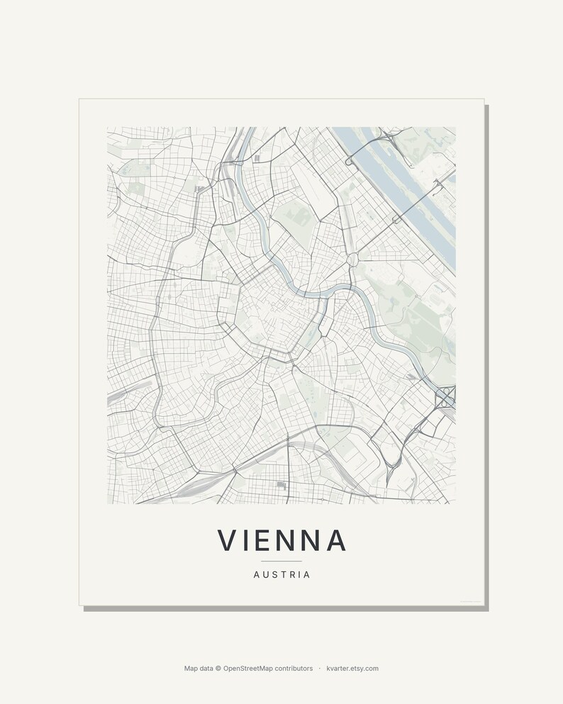 Vienna map wall art — Listing image 09 — brand