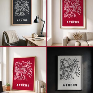 Athens map wall art — Listing image 02 — rooms