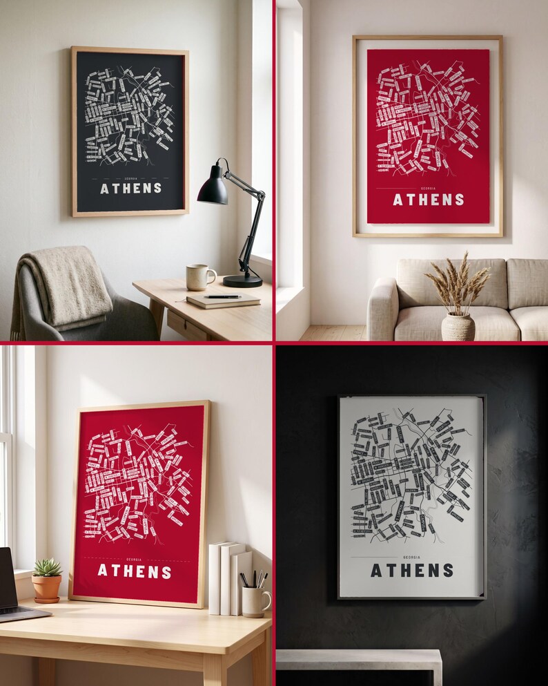 Athens map wall art — Listing image 02 — rooms