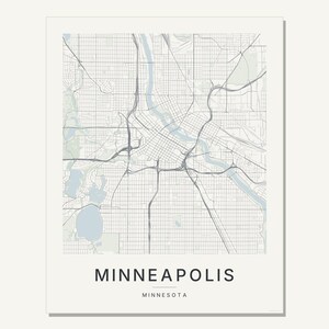 Minneapolis map wall art — Listing image 03 — flat