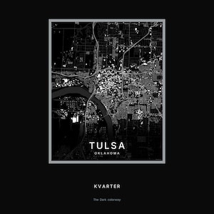 Tulsa map wall art — Listing image 08 — hero dark
