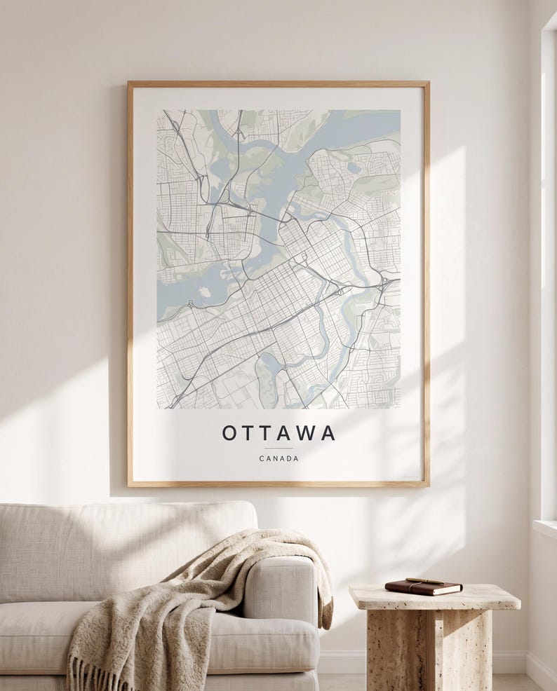 Ottawa map wall art — Listing image 03 — flat
