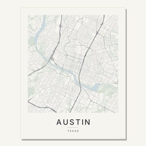 Austin map wall art — Listing image 03 — flat