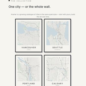 Vancouver map wall art — Listing image 07 — gallerywall