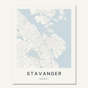 Stavanger map wall art — Listing image 03 — flat