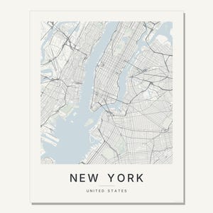 New York map wall art — Listing image 03 — flat