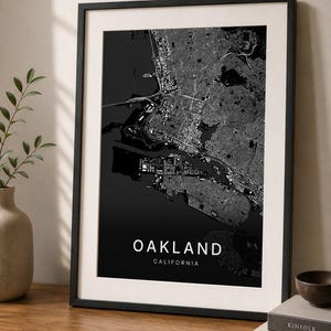 Oakland map wall art — Listing image 05 — whatyouget