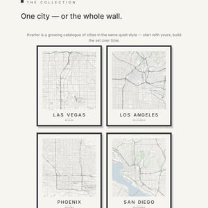 Las Vegas map wall art — Listing image 07 — gallerywall