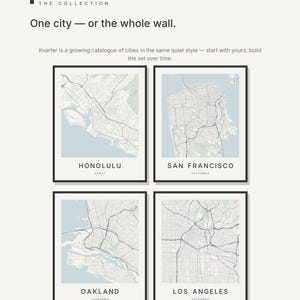 Honolulu map wall art — Listing image 07 — gallerywall