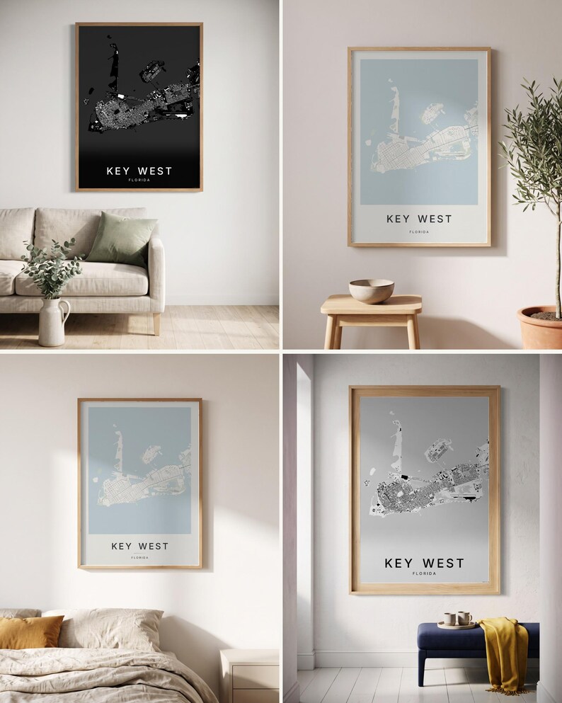 Key West map wall art — Listing image 02 — rooms