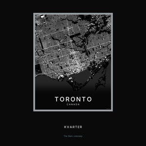 Toronto map wall art — Listing image 08 — hero dark