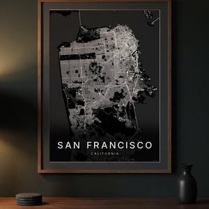 San Francisco map wall art — Listing image 07 — gallerywall