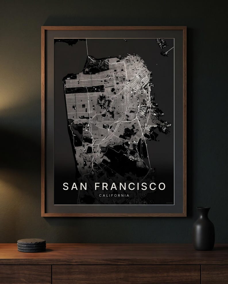 San Francisco map wall art — Listing image 07 — gallerywall