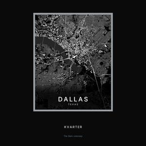 Dallas map wall art — Listing image 08 — hero dark