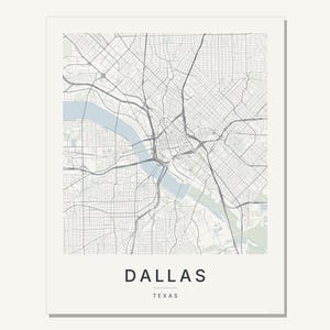 Dallas map wall art — Listing image 03 — flat