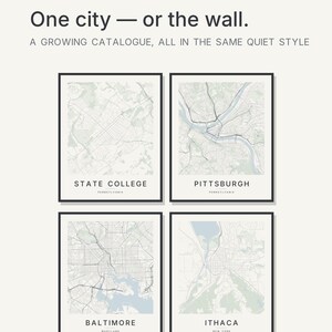 State College map wall art — Listing image 03 — flat