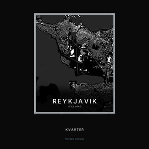 Reykjavik Map Print, City Poster, Printable Wall Art, Minimalist Digital Download, Scandi City Map, Housewarming Gift image 8