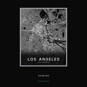 Los Angeles map wall art — Listing image 08 — hero dark